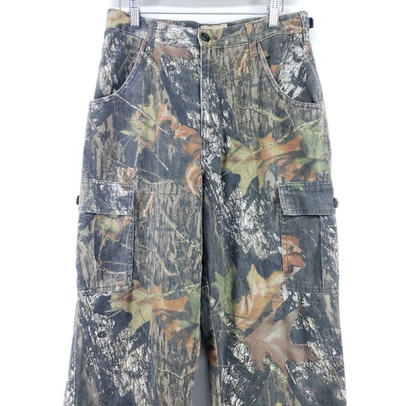 Field Staff Mens 28x30 Mossy Oak Camouflage Cargo Pants Outdoor Hunting Wear - Picture 6 of 9